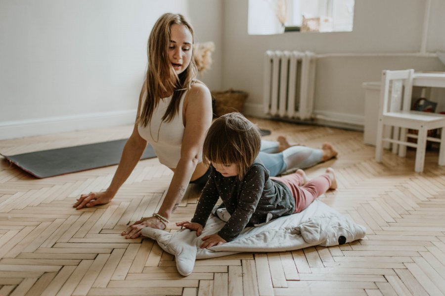 parent with kid