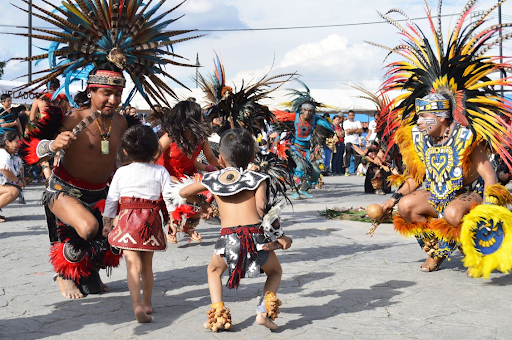 2 boys in cultural outfit