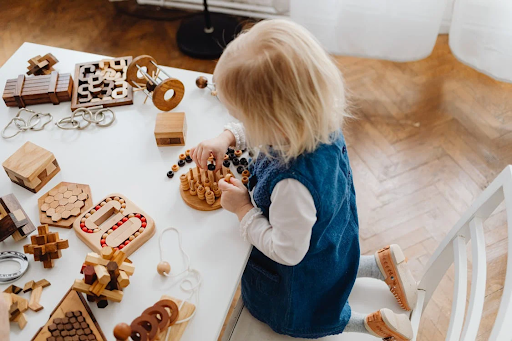 girl playing